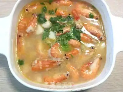 Make Cream garlic shrimp step 8