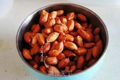 Make Plumbing peanut rice step 0