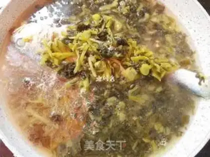 Make Snow pickles, yellow fish soup step 5