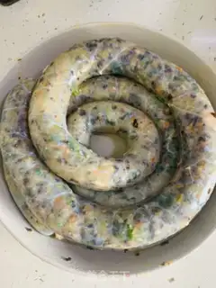 Make Net veggie sausages step 7