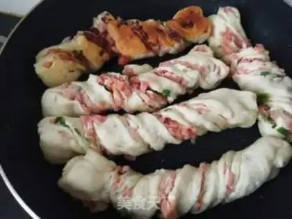 Make Onion ham rolls step 11