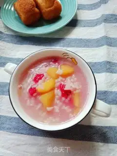 Make The baby feeds fruit porridge step 6