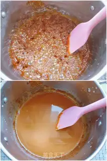 Make Caramel, salted sea ice cream step 3