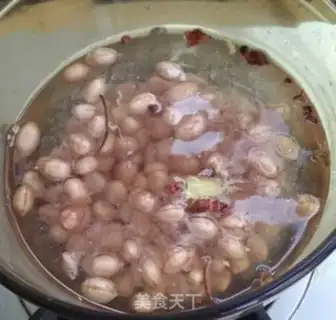 Make Mustard and bitter peanut rice step 1