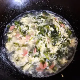Make ham and veggie omelet soup step 5