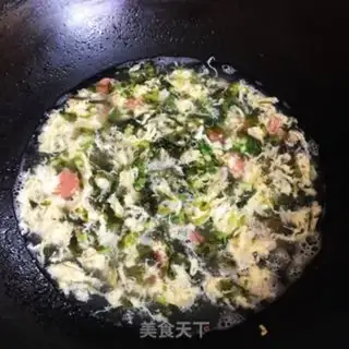 Make ham and veggie omelet soup step 6