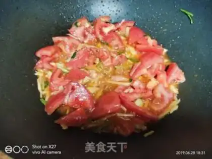 Make Beef fried tomatoes step 2