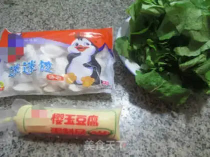 Make Sakura tofu, a cabbage fan step 0