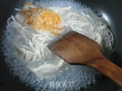 Make Duck egg dumpling soup step 4