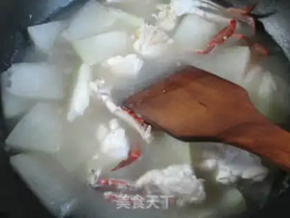 Make Crab melon soup step 7