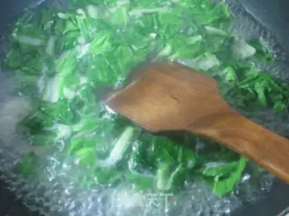 Make Sakura tofu, a cabbage fan step 4