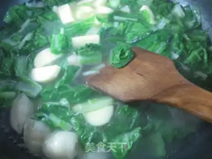 Make Sakura tofu, a cabbage fan step 5