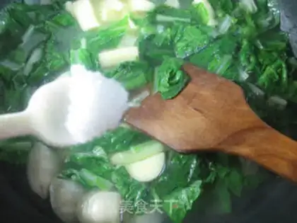 Make Sakura tofu, a cabbage fan step 7