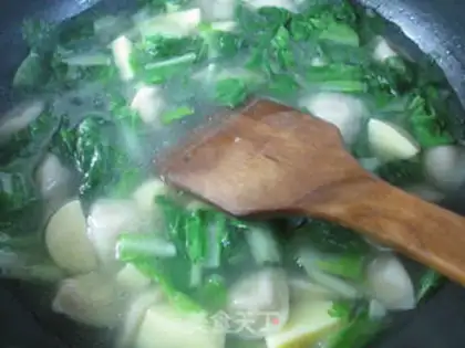 Make Sakura tofu, a cabbage fan step 8