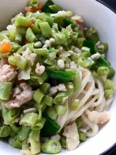Make Bean meat sprouts across the water step 21