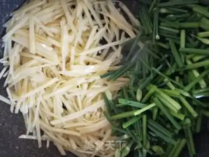 Make Potato silks step 3