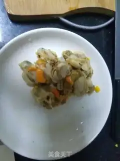 Make Scallop rice step 1