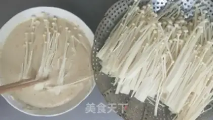 Make Dried golden needle mushrooms step 4