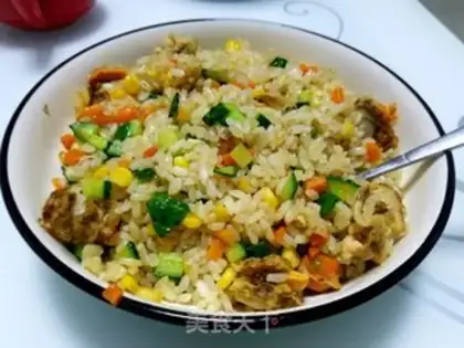 Make Scallop rice step 5