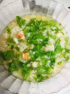 Make Seafood congee step 2