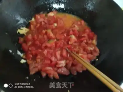 Make Tomato egg noodles step 3