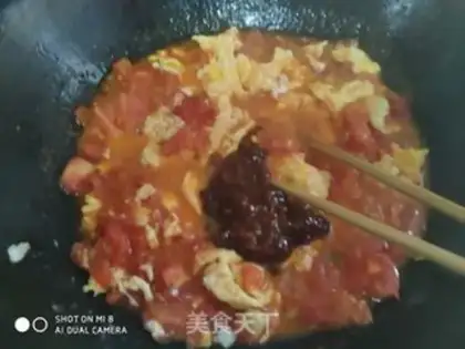 Make Tomato egg noodles step 5