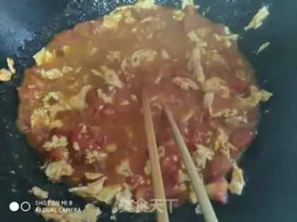 Make Tomato egg noodles step 6