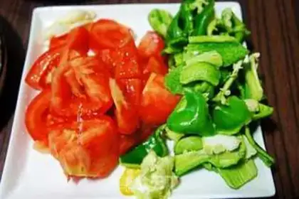 Make Pyramid red cheese step 1