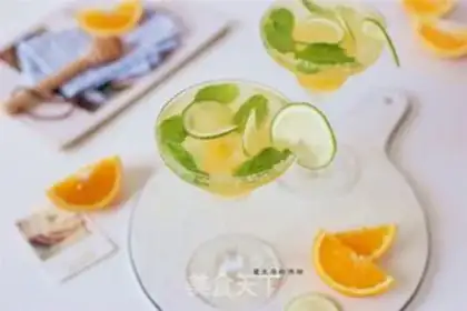 Make Orange juice, Mojito step 7