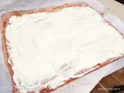 Make Red Cake Roll step 9