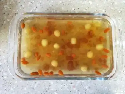 Make Lotus peach jelly step 14