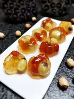 Make Lotus peach jelly step 15