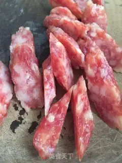 Make Smelt fried sausage step 1