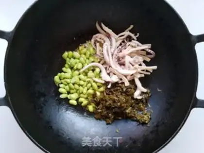 Make The soybeans are fired step 4