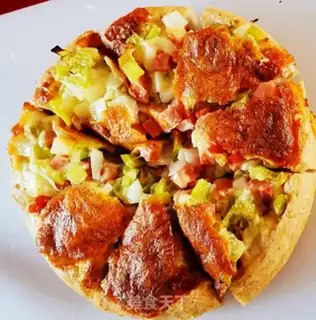 Make Ham pizza step 6