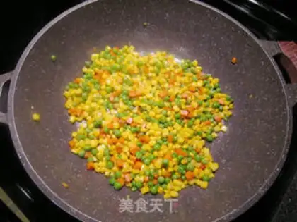 Make Meat and vegetable grains step 2