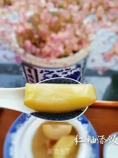 Make Ice cream and peaches step 6