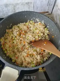 Make Scallops, beans, rice step 4