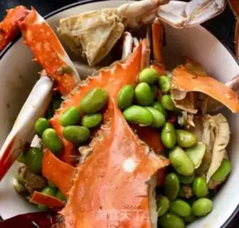 Make Bean fried crabs step 18