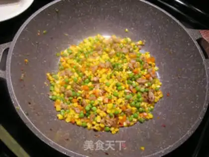 Make Meat and vegetable grains step 5