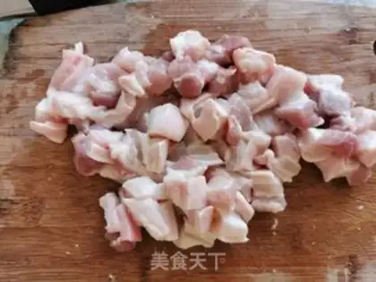 Make Potato red meat step 0