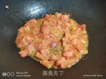 Make Sour tofu, gold and mushroom soup step 1