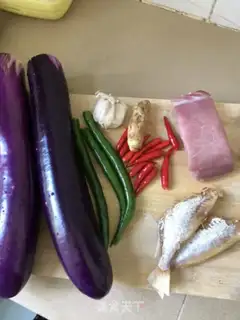 Make Salt fish eggplant step 0