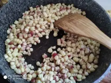 Make Fry corn step 3