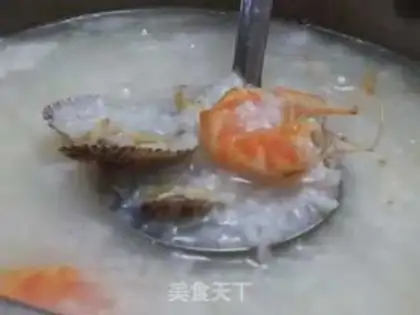 Make Seafood congee step 2