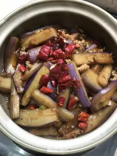 Make Salt fish eggplant step 12