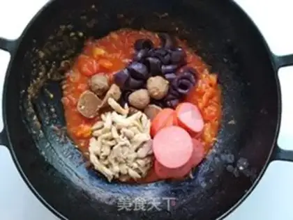 Make Potato sauce noodles step 5