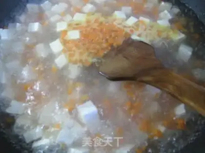 Make Shrimp-skin carrots with old tofu step 2
