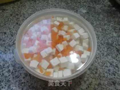 Make Shrimp-skin carrots with old tofu step 3