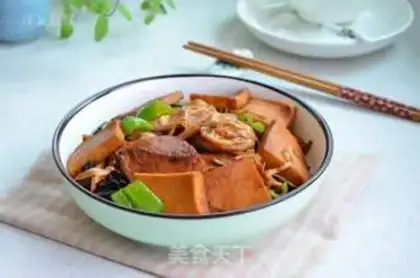 Make Red burning tofu step 8